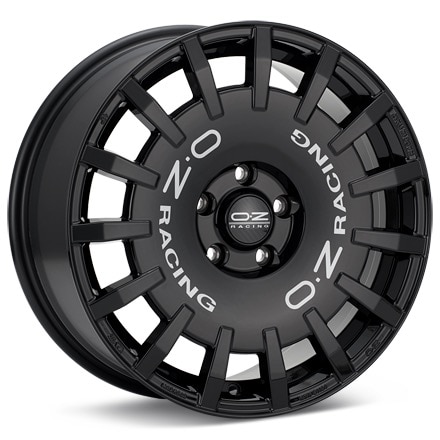 O.Z. Rally Racing Gloss Black Wheels 18 In 18x8 +45 W01A12202H3