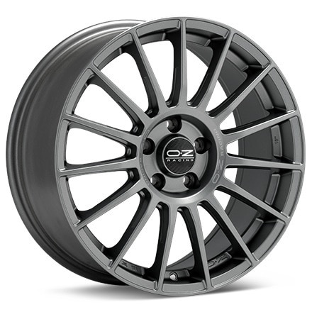O.Z. Superturismo LM Matte Graphite Silver Wheels 19 In 19x8.5 34 W0185200346