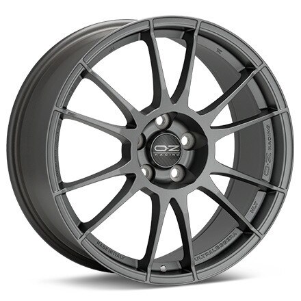 O.Z. Ultraleggera HLT Matte Graphite Silver Wheels 19 In 19x8.5 45 W0180320422