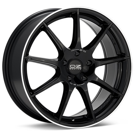 O.Z. Veloce GT Black w/Mach Lip Wheels 18 In 18x8 +45 W01977202GD4