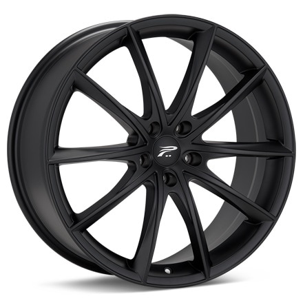 Platinum Flux Black Painted Wheels 20 In 20x8.5 35 435-2844SB+35