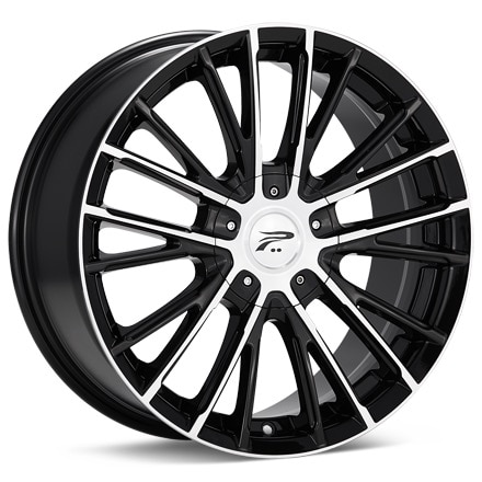 Platinum Genesis Machined W/Black Accent Wheels 18 In 18x8 35 437-8810U+35