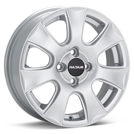 RADIUS W061 Silver Painted Wheels 15 In 15x4 35 W061540410035S