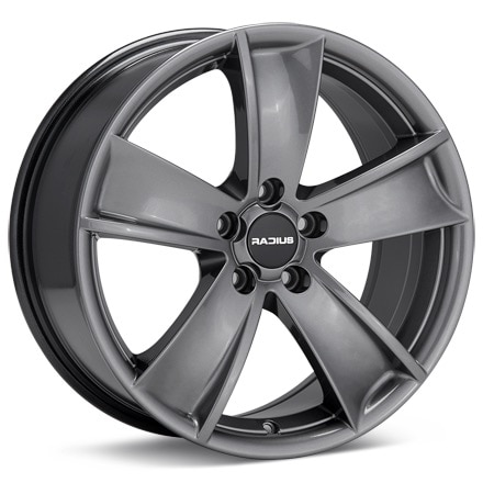 RADIUS WI02 Titanium Gunmetal Wheels 16 In 16x7 38 WI02670510038TG