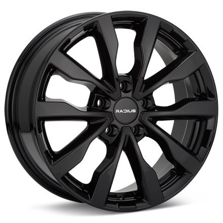 RADIUS WI15 Gloss Black Painted Wheels 17 In 17x7 +45 WI15770511445B