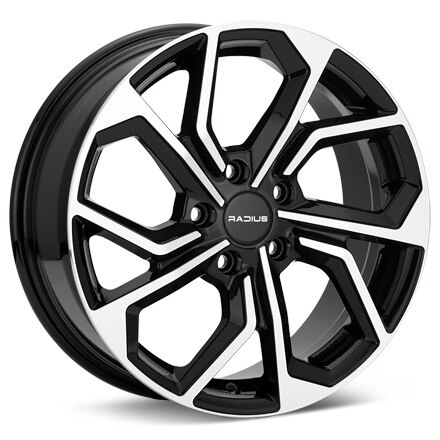 RADIUS WI23 Machined w/Black Accent Wheels 20 In 20x8 +45 WI23280511245BMF