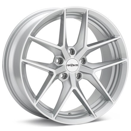 rotiform FLG Gloss Silver Paint Wheels 18 In 18x8.5 +45 R1331885F8+45