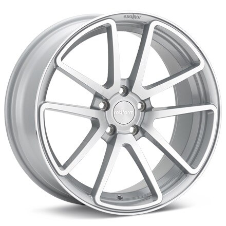 rotiform SPF Silver Machined w/Clearcoat Wheels 19 In 19x8.5 45 R1201985F8+45