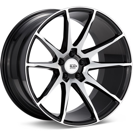 Savini Black di Forza BM12 Machined w/Black Accent Wheels 20 In 20x10 +45 BM1220100520M4579