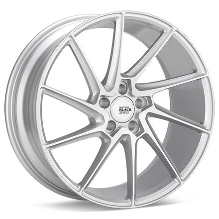 Savini Black di Forza BM15 Left Silver Machined w/Clearcoat Wheels 19 In 19x8.5 +45 B1519085515R4579L