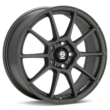 Sparco Assetto Gara Matte Graphite Silver Wheels 20 In 20x8.5 +45 W29093504O1