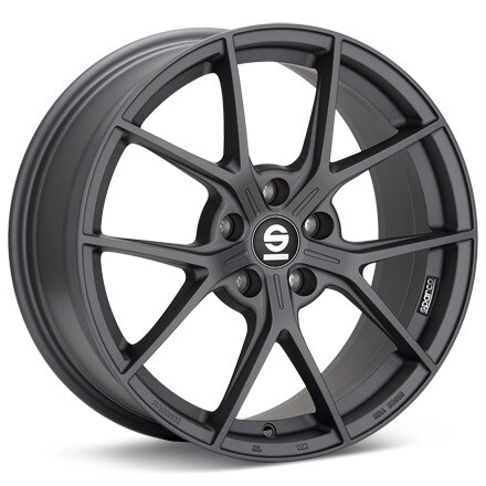 Sparco Podio Matte Graphite Silver Wheels 18 In 18x8 +45 W29098002O1