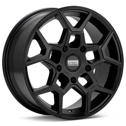 Sport Terrain Oasis 5-lug Black Painted Wheels 18 In 18x8 +45 MO1880512045MB