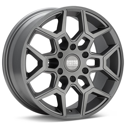 Sport Terrain Oasis 6-lug Light Grey Painted Wheels 17 In 17x8 +25 MO1780613925LG