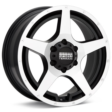 Sport Terrain Summit Machined w/Black Accent Wheels 17 In 17x8 +45 MS1780512045BM