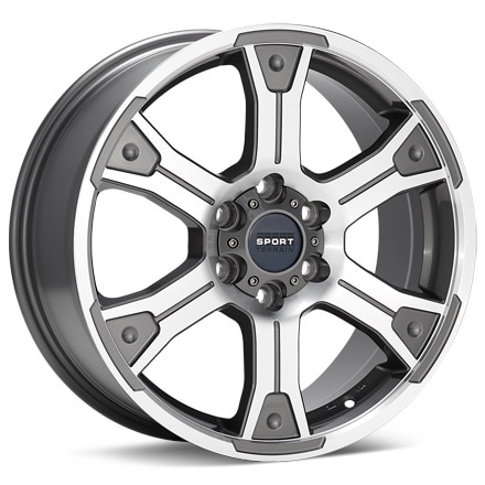 Sport Terrain TK7 Machined w/Anthracite Accent Wheels 17 In 17x8 45 TK77805AMF