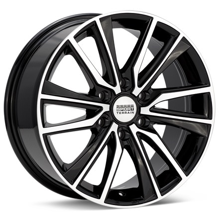 Sport Terrain XP1 Machined w/Black Accent Wheels 18 In 18x8 +25 XP188612025BMF