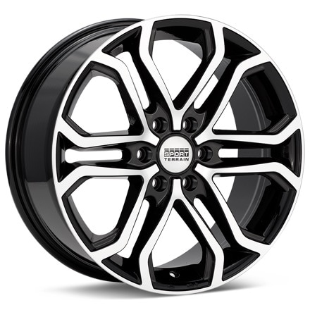 Sport Terrain XP3 Machined w/Black Accent Wheels 18 In 18x8 +45 XP388612045BMF