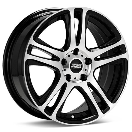 Sport Tuning T10 Machined w/Black Accent Wheels 14 In 14x6 +42 T10460424100BMF