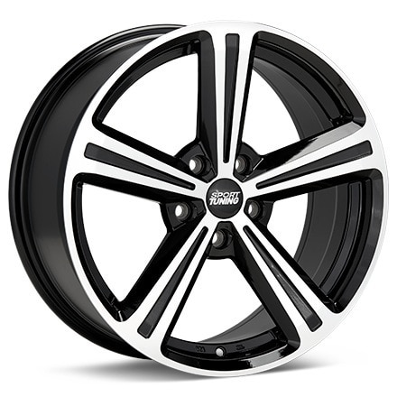 Sport Tuning T11 Machined w/Black Accent Wheels 18 In 18x8 38 T11880385114BMF