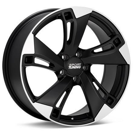 Sport Tuning AT1 Machined w/Black Accent Wheels 17 In 17x7.5 +45 T1775511245MBMA