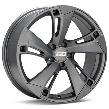 Sport Tuning AT1 Matte Grey Wheels 17 In 17x7.5 +35 T1775511435MG