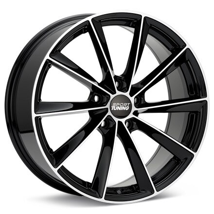 Sport Tuning ST10 Machined W/Black Accent Wheels 18 In 18x8 48 ST10880485112BMF