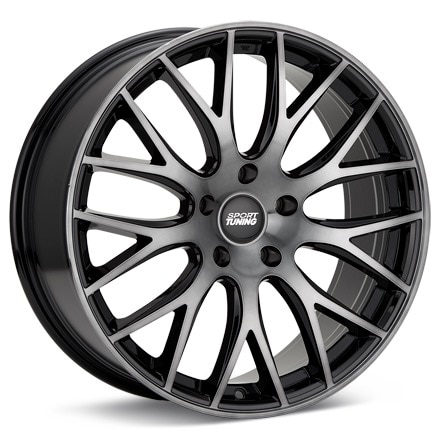 Sport Tuning T15 Brushed w/Dark Tint Clearcoat Wheels 20 In 20x8.5 +15 T15285155115BMT
