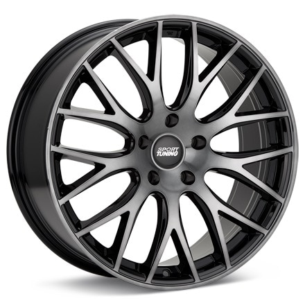 Sport Tuning T15 Brushed W/Dark Tint Clearcoat Wheels 17 In 17x8 +40 T15780405115BMT