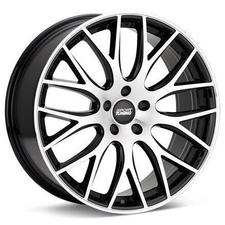 Sport Tuning T15 Machined w/Black Accent Wheels 20 In 20x8.5 +15 T1528515C5115BMF