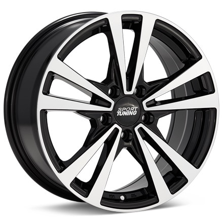 Sport Tuning T8-2 Machined w/Black Accent Wheels 20 In 20x8 +35 T82280355114BMF