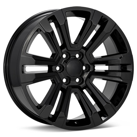 Sport Muscle SM72 Gloss Black Painted Wheels 22 In 22x9 24 72290246502