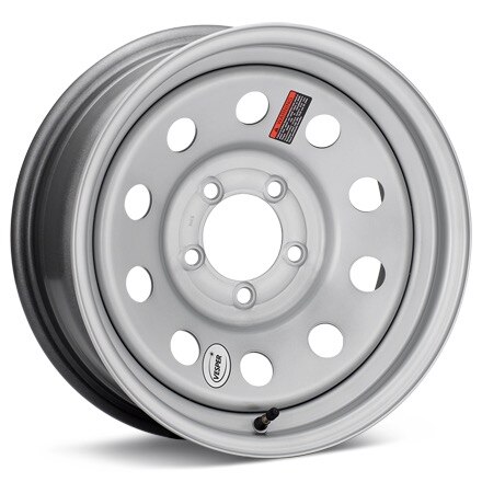 Taskmaster Trailer Vesper 15 5-Lug Gloss Silver Paint Wheels 15 In 15x5 00 MX550545SM1BX