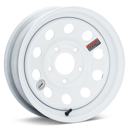 Taskmaster Trailer Vesper 15 5-Lug Gloss White Painted Wheels 15 In 15x5 00 MX550545WM1XBX