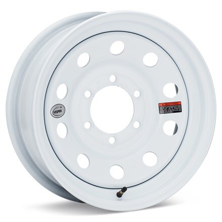 Taskmaster Trailer Vesper 16 6-Lug Gloss White Painted Wheels 16 In 16x6 00 MX660655WM1XBX