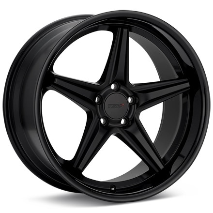 TSW Launch Black w/Gloss Black Lip Wheels 19 In 19x8.5 +20 1985LCH205120B76