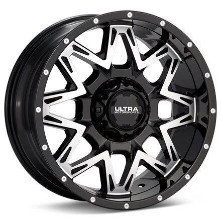 Ultra Carnivore Machined w/Black Accent Wheels 22 In 22x12 -44 254-2235U44