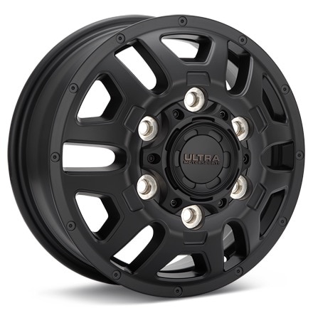 Ultra Hunter Dually Black Painted Wheels 16 In 16x6 +110 003-6668FSB