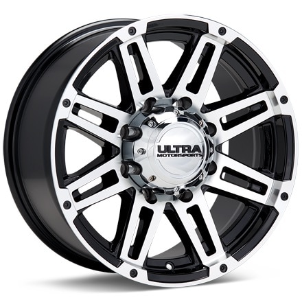 Ultra Machine Machined w/Black Accent Wheels 20 In 20x9 18 226-2985U+18