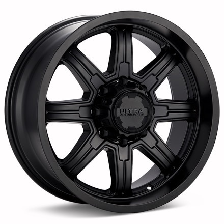 Ultra Menace 8-Lug Black Wheels 18 In 18x9 12 229-8987SB+12