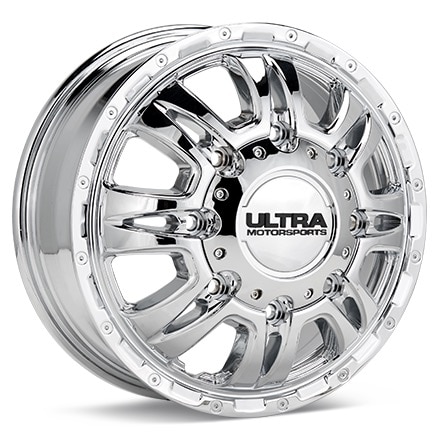 Ultra Predator II Dually Chrome Plated Wheels 17 In 17x6.5 129 049-7681FC