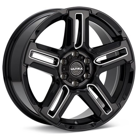 Ultra Prowler CUV Gloss Black W/Milled Accent Wheels 17 In 17x8 +30 258-7874BM+30