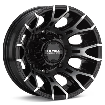 Ultra Scorpion Dually Machined w/Gloss Black Accent Wheels 17 In 17x6.5 +129 022-7699FU