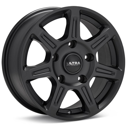 Ultra Toil Black Painted Wheels 16 In 16x6.5 45 450-6630SB+45