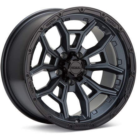 Ultra Warmonger 5 Anthracite W/Gloss Black Lip Wheels 17 In 17x9 -12 125-7973GN12