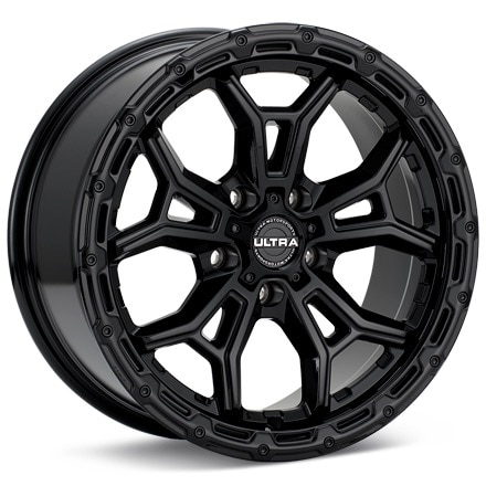 Ultra Warmonger CUV Gloss Black Painted Wheels 17 In 17x8 +35 125-7843BK+35
