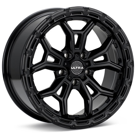 Ultra Warmonger CUV Gloss Black Wheels 17 In 17x8 +35 125-7843BK+35