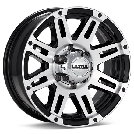 Ultra Trailer Machine Machined W/Black Accent Wheels 16 In 16x6.5 00 226-6681U