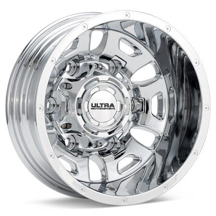 Ultra Hunter Dually Chrome Plated Wheels 17 In 17x6.5 +129 003-7681FC