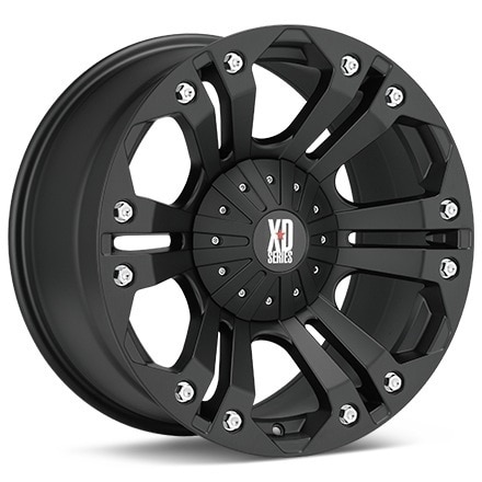XD Wheels XD778 Monster Black Painted Wheels 18 In 18x9 -12 XD77889035712N